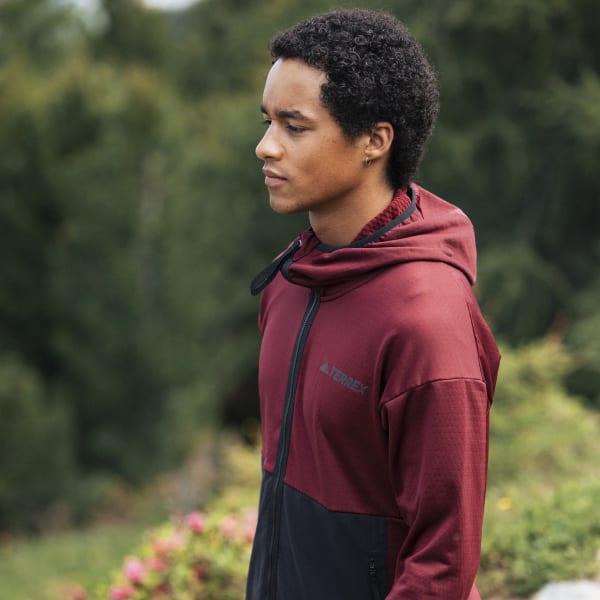 Bordo Casaco de Caminhada com Capuz em Fleece Tech TERREX