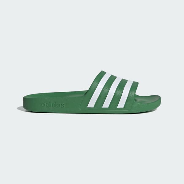 Green Adilette Aqua Slides