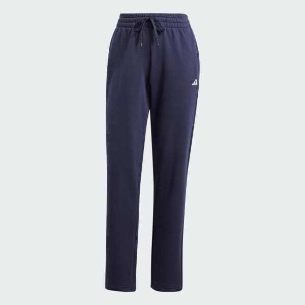 adidas Essentials Small Logo Feel Cozy Open Hem Pants Blue adidas Australia