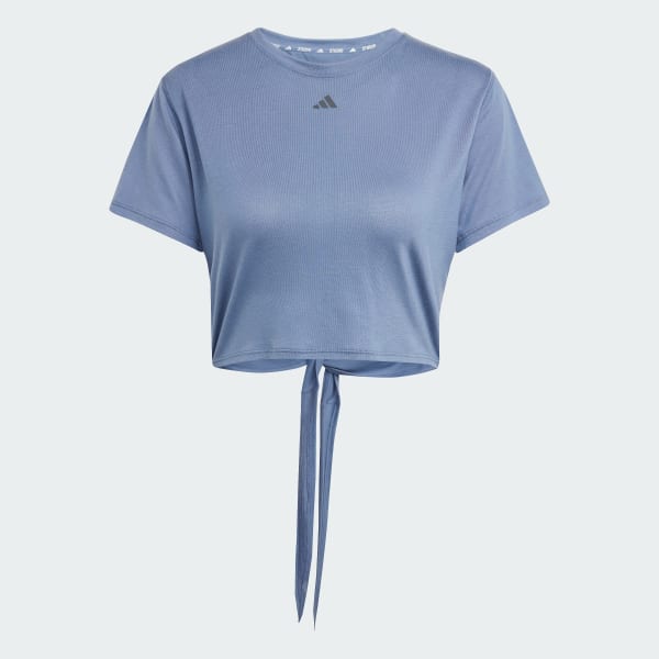 Blue Yoga Studio Wrapped Tee