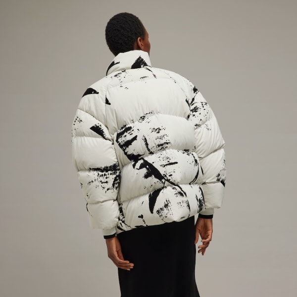 Preto Jaqueta Puffer Estampada Y-3 Flock