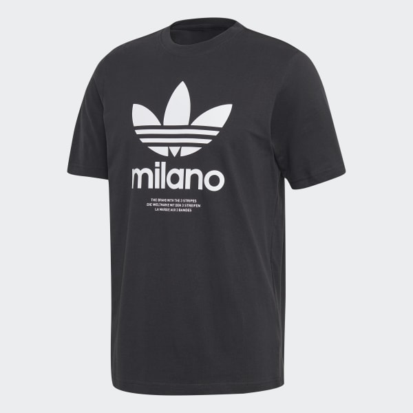 T-shirt Milano Trefoil - Nero adidas | adidas Italia