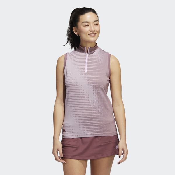 Bordeaux Primeknit Mouwloos Poloshirt V9123