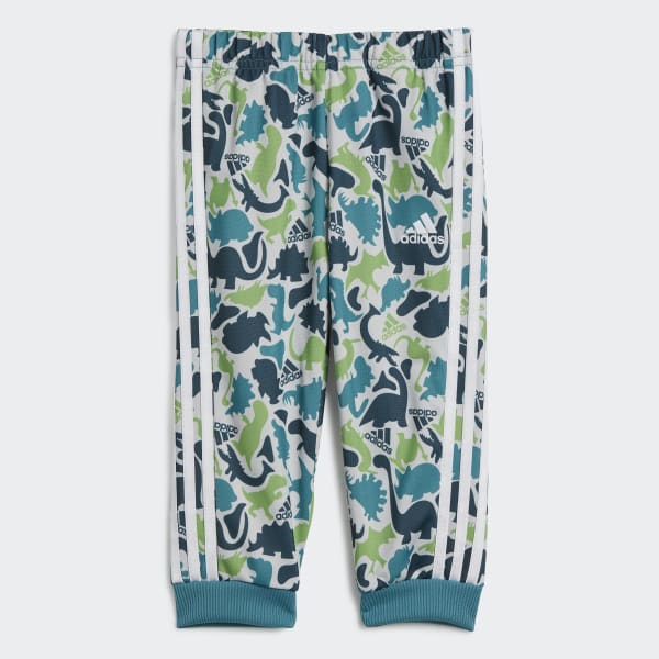 Gris Survêtement Dino Camo Allover Print Shiny Polyester