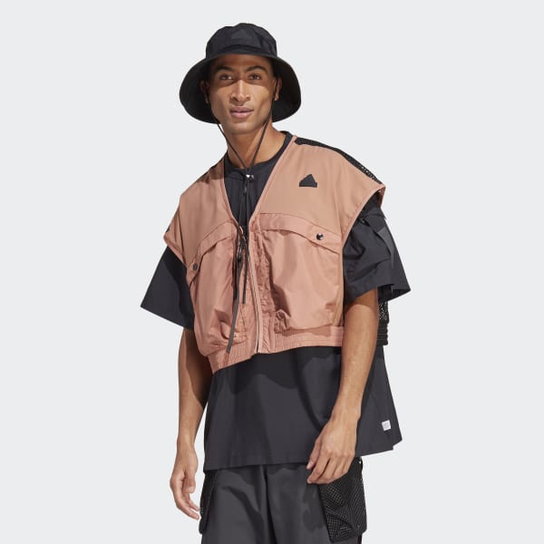 brandwond Perforeren Grommen adidas City Escape Premium Vest - Brown | Men's Lifestyle | adidas US