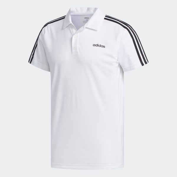 adidas Camiseta Polo Designed 2 Move 3 Rayas Blanco adidas