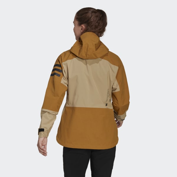 Beige TERREX XPLORIC RAIN.RDY HIKING JAKKE IE703