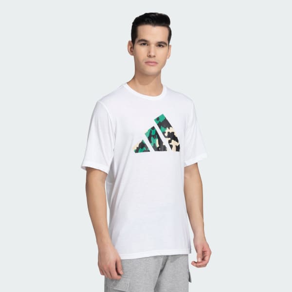 White TRAIN ESSENTIALS BIG LOGO TEE