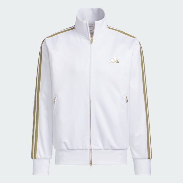 ホワイト Stadium Goldレギュラーフィット トラックトップ