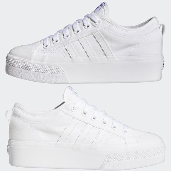 Al por menor inventar movimiento Zapatillas Nizza Platform blancas para mujer | adidas España