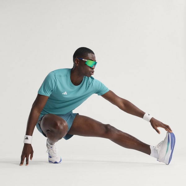 Turquoise Adizero Essentials Running Tee
