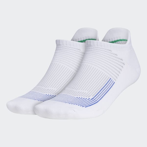White Superlite UB21 Tabbed No-Show Socks 2 Pairs EW9774X