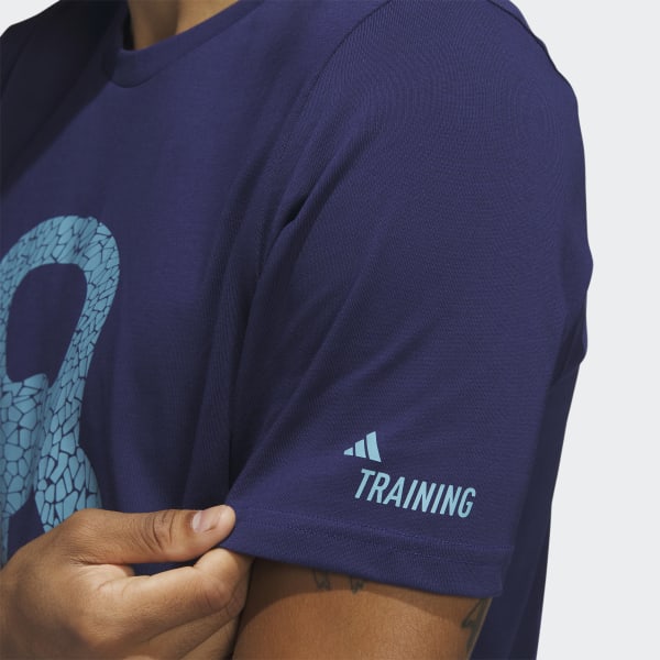 Blue AEROREADY Training Logo Graphic Short Sleeve Tee