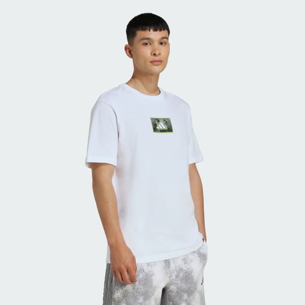 Branco T-Shirt Camuflado