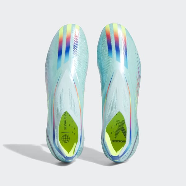 Azul Zapatos de Fútbol X Speedportal+ Césped Natural Seco