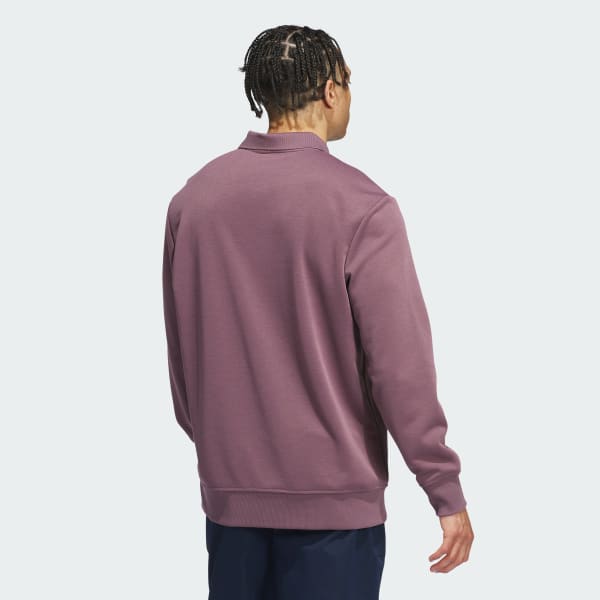 Paars Go-to Poloshirt met Lange Mouwen