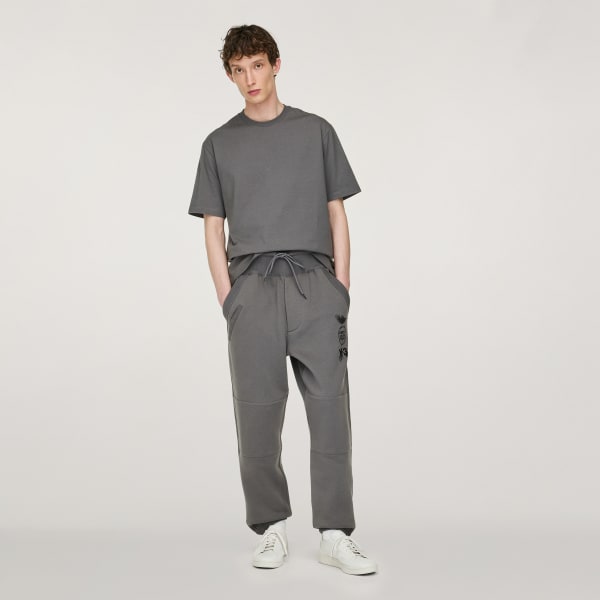 Grey Y-3 Graphic Short Sleeve Tee