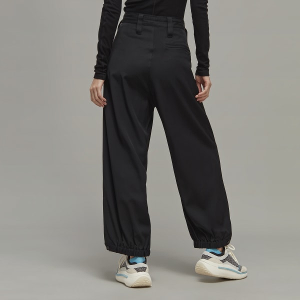 Black Y-3 Elegant Woven Cargo Pants
