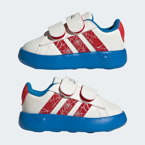 adidas x Marvel Spider-Man Grand Court Shoes Kids - White | adidas