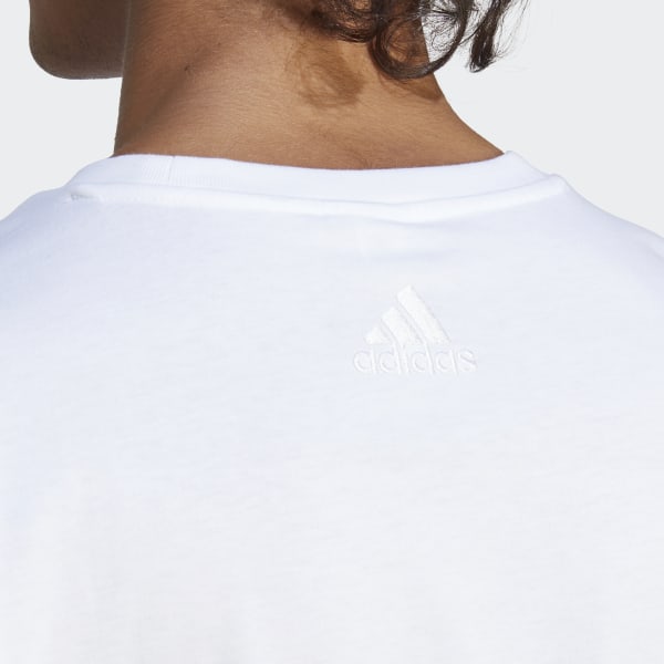 biela Tričko Essentials Single Jersey Big Logo