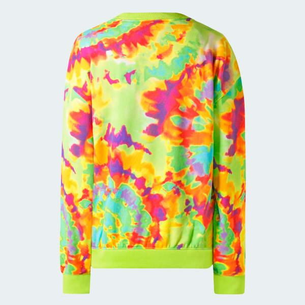 Amarillo Sudadera Tie-Dyed