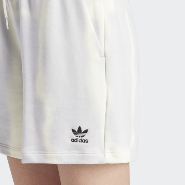 adidas Women's Loose Fit Allover Printed Satin Shorts Gray HB9451