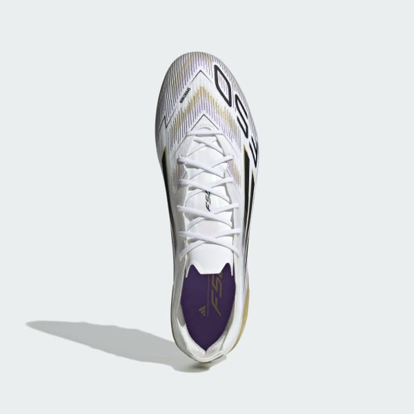White F50 Elite Artificial Grass Boots