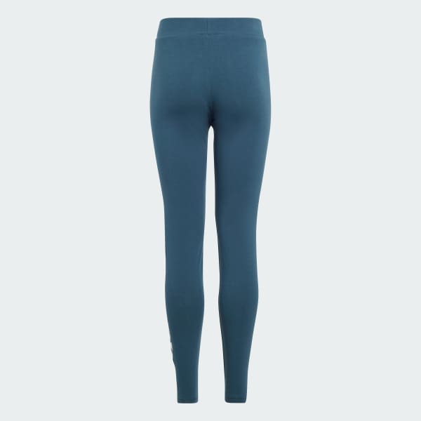 Turquoise Tight Essentials Linear Logo Cotton