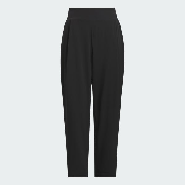 ブラック 軽量アンクルパンツ