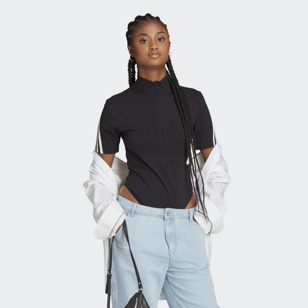 Black Future Icons 3-Stripes Bodysuit