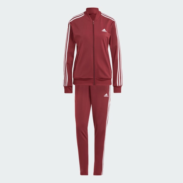 Maroon adidas tracksuit 2025