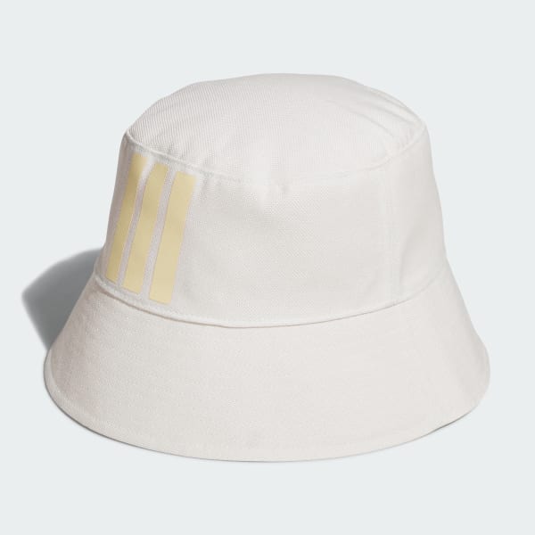White REVERSIBLE BUCKET HAT