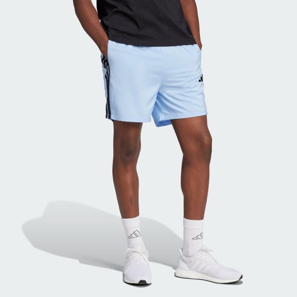 สีน้ำเงิน กางเกงขาสั้นผ้า Essential 3-Stripes Chelsea