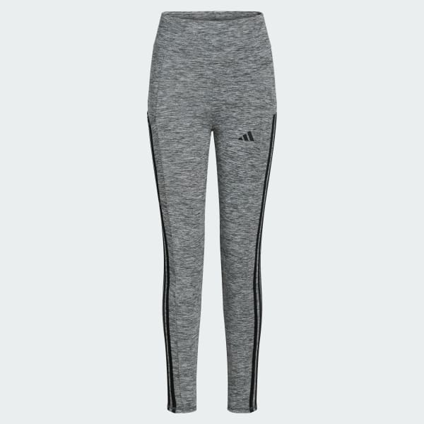Adidas three stripe leggings grey sale