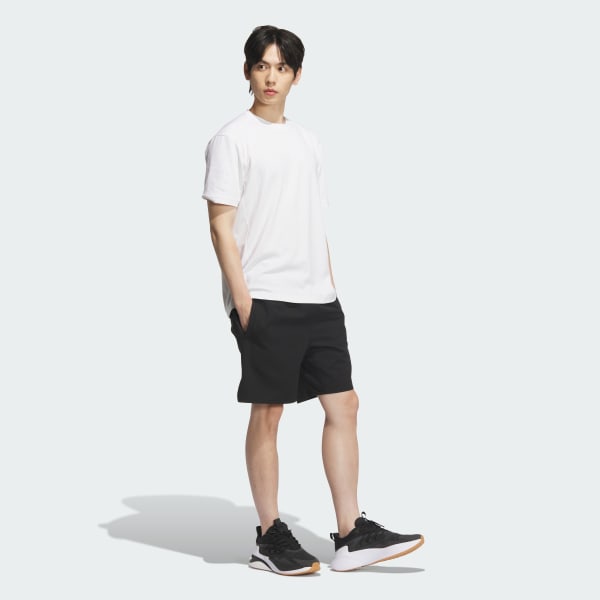 ブラック アディダスアダプテーション レギュラーフィット ウーブンショーツ