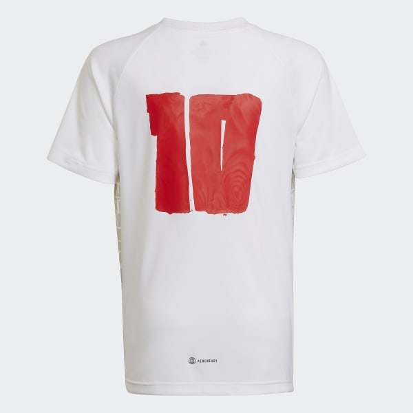 White Messi 10 Jersey