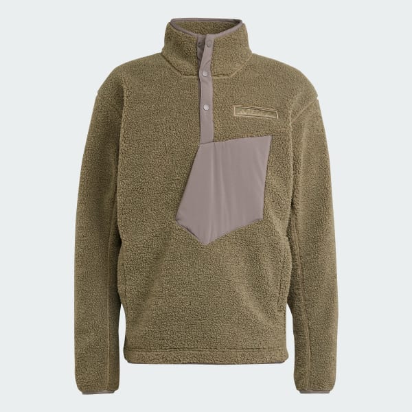 Zielony Bluza Terrex Xploric High Pile Fleece Pullover