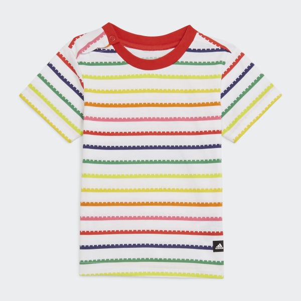 Hvit adidas x Classic LEGO® Tee and 3/4 Pants Sett