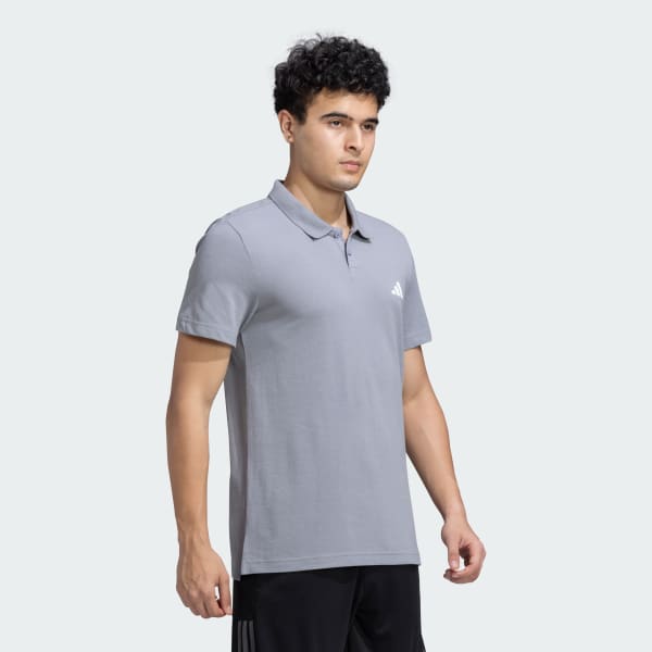 Grey adidas Polo Tee