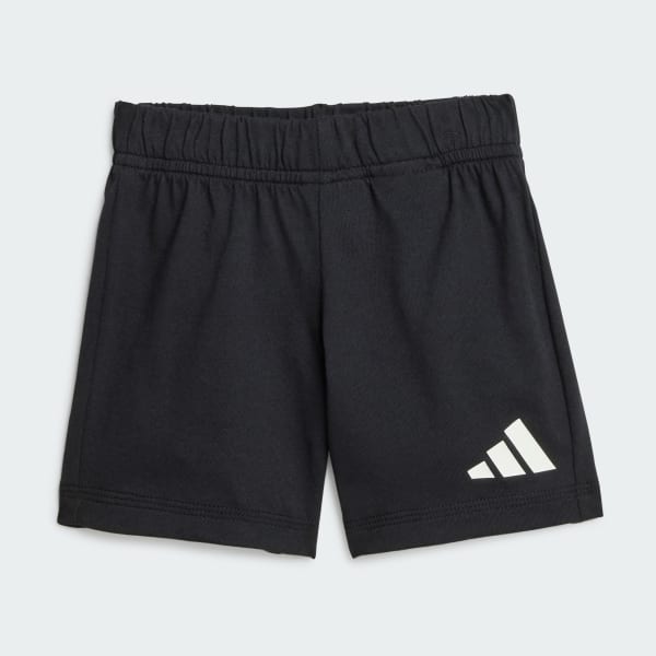 สีขาว เสื้อยืดและกางเกง Essentials สำหรับเด็ก