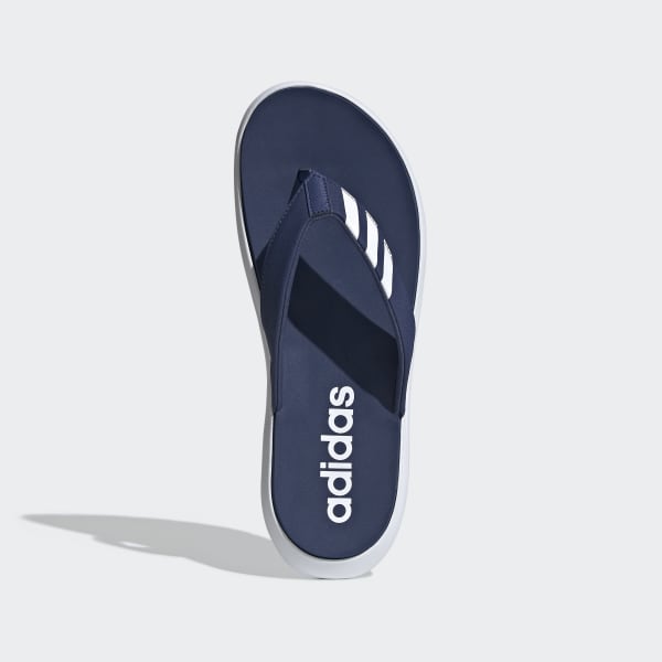Adidas blue thong flip flop sale