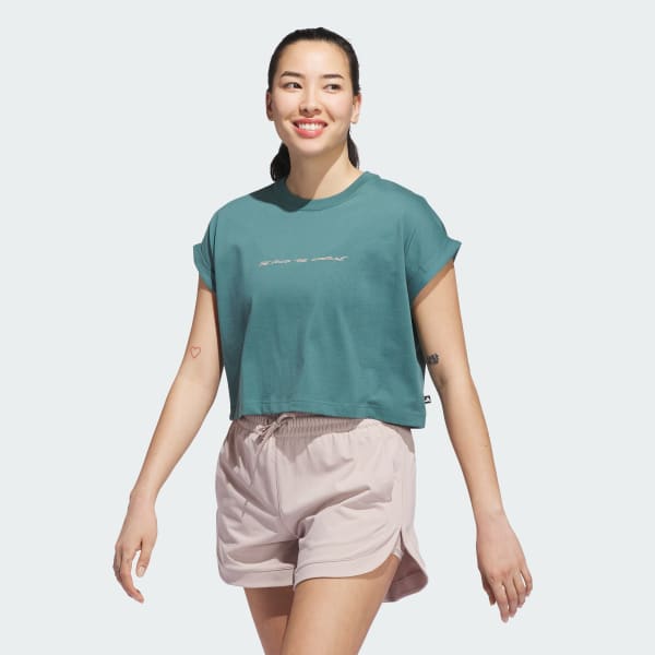 グリーン ビヨンド ザ コース グラフィック ノースリーブTシャツ