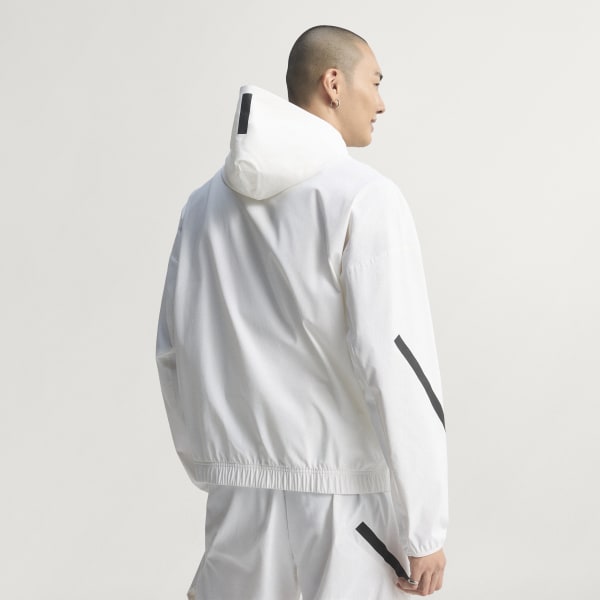 ADIDAS Z.N.E. WOVEN TRACK TOP - White | Free Shipping with adiClub