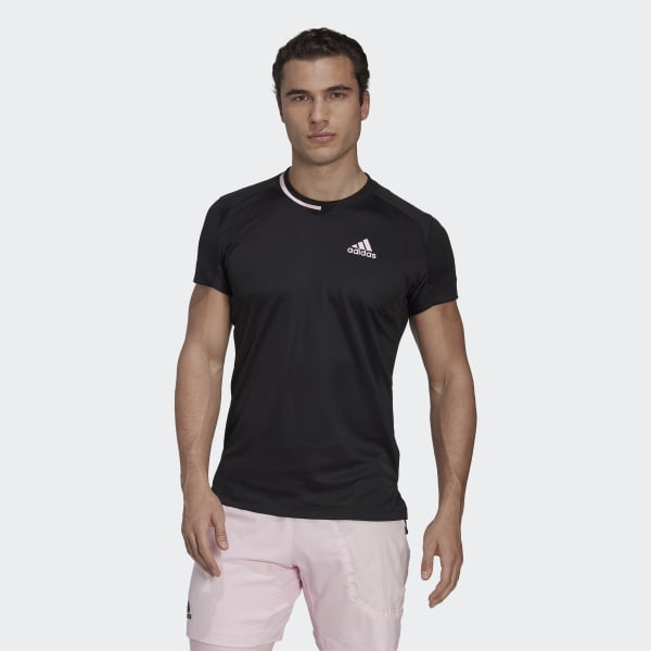 Noir T-shirt Tennis U.S. Series LA196