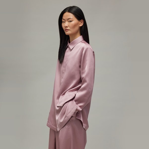 Purple Y-3 Tech Seersucker Shirt