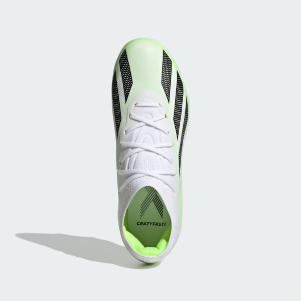 adidas X Crazyfast.1 Firm Ground Soccer Cleats - White | Kids
