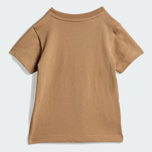 Marron Conjunto camiseta y pantalón corto