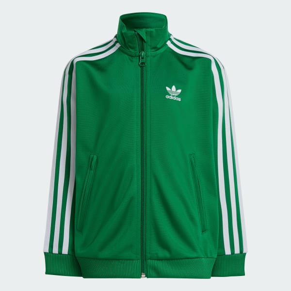 adidas Adicolor Firebird Track Suit Kids Green adidas Thailand