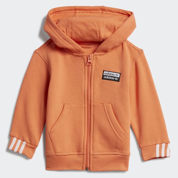 orange hoodie adidas