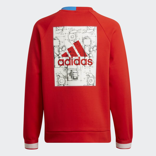 Red adidas x LEGO® Tech Pack Crew Sweater SX052